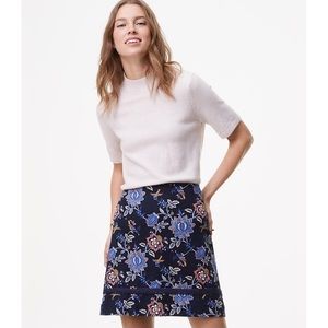 Evening Garden Shift Skirt